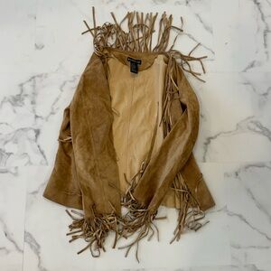 Bebé Faux Leather Western Jacket